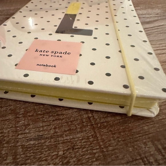 Kate Spade Take Note Large Leatherette Initial “L (Yellow)” Notebook - Picture 4 of 8